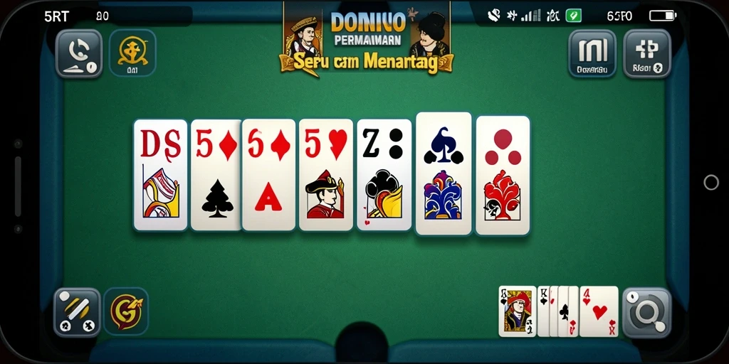 Screenshot gameplay 5RT menampilkan momen seru permainan Domino.