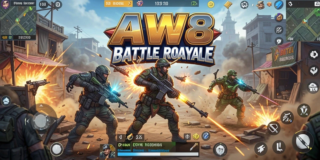 Gameplay mendebarkan di AW8 dengan pertempuran intens.