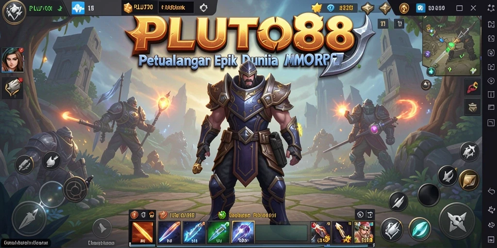 Tangkapan layar PLUTO88 menampilkan momen seru dalam petualangan MMORPG.