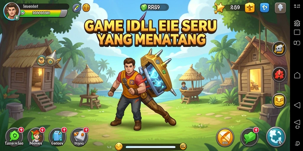 Screenshot gameplay RR89 menampilkan tantangan seru dalam permainan Idle.